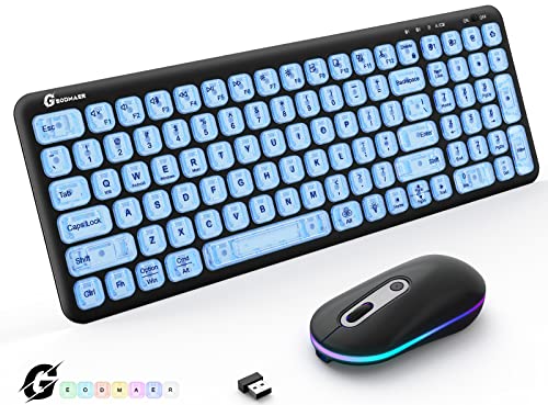 GEODMAER Wireless Keyboard and Mouse
