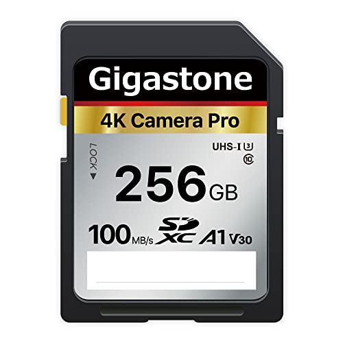 Gigastone 256GB SD Card - High Speed 4K Ultra HD Memory Card