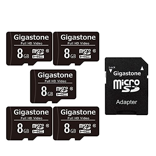 Gigastone 8GB 5-Pack Micro SD Card