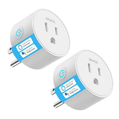 GNCC Smart Plug Alexa WiFi Plug That Compatible with Alexa with Remote Control, Timer, Voice Control, SmartThings with Smartlife APP, GSP01