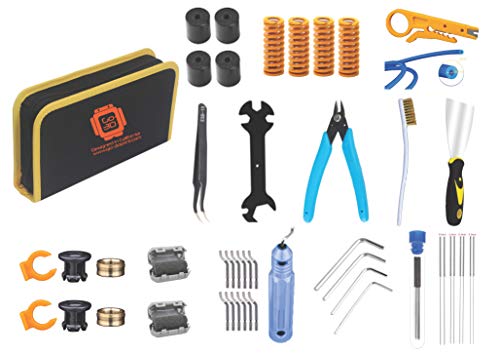 GO-3D PRINT 48 Piece 3D Print All You Need Tool Kit for DIY, Maintenance and Cleaning 3D Printer w/Carrying Case