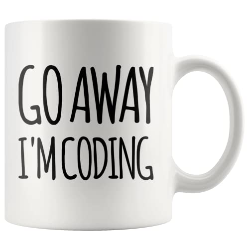 Go Away, I'm Coding Coffee Mug