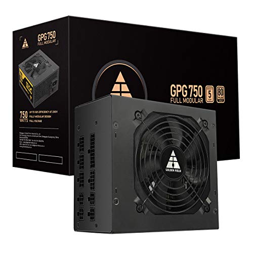 GOLDEN FIELD GPG750 Power Supply - Full Modular 80+ Gold Certified