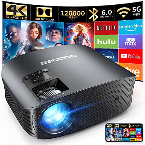 [Auto Focus/Keystone] 4K Projector with WiFi 6 and Bluetooth 5.2, FHD  Native 1080P WiMiUS P64 Outdoor Movie Proyector, 50% Zoom, Home Projector