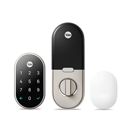 Google Nest x Yale Lock - Tamper-Proof Smart Lock for Keyless Entry - Keypad Deadbolt Lock for Front Door
