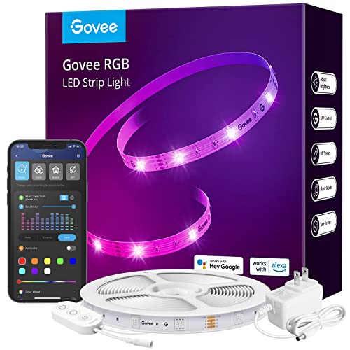 Govee Smart LED Strip Lights: WiFi, Color Changing, Music Sync