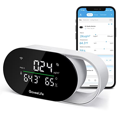 GoveeLife Smart Air Quality Monitor, Indoor Air Quality Meter