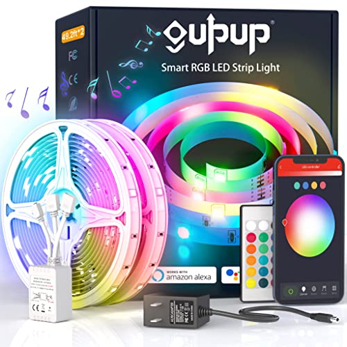 GUPUP WiFi LED Lights - Alexa and Google Assistant Compatible