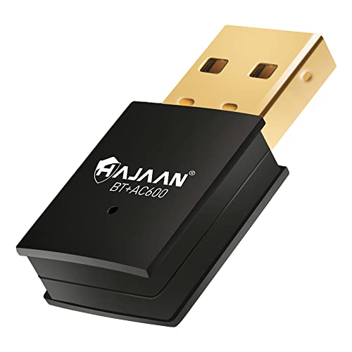 HAJAAN USB 2-in-1 WiFi and Bluetooth Adapter 600Mbps
