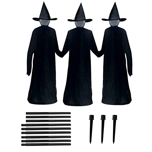 Halloween-Witch Decorations Outdoor with Multiple Colors LED Lights