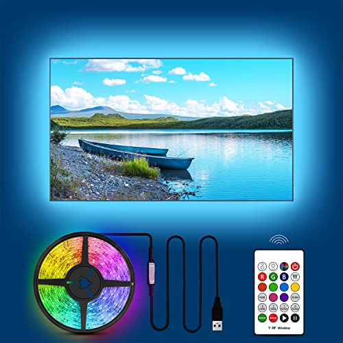 HAMLITE Led Lights for TV 82 85 86 90 95 Inches,21Ft TV Led Backlight for TV Home Theater Ambient Lighting Gaming Decor, Room Decor,Easy-Bending Design TV Lights, USB Powered TV Lights