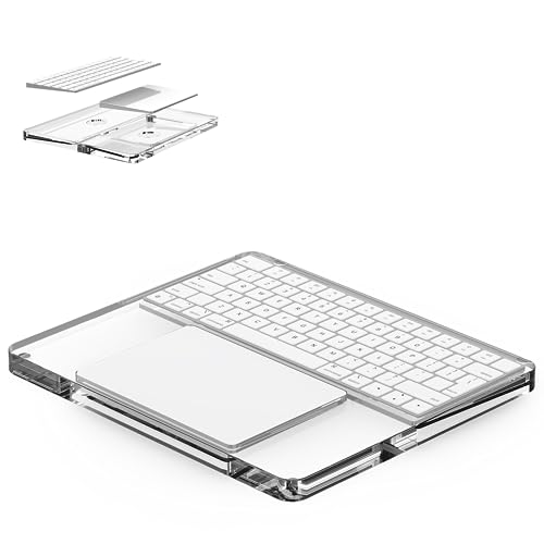 Hazevaiy Acrylic Magic Keyboard and Trackpad Support Stand