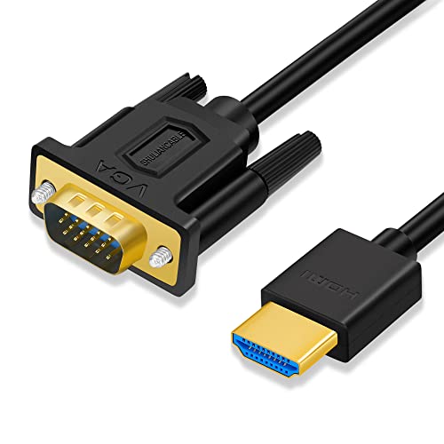 HDMI to VGA Cable, Gold-Plated - 3 Feet