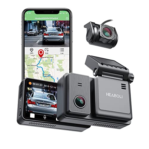 Heaboli 4K Dual Dash Cam Front and Rear: Clear Videos and Convenient Features