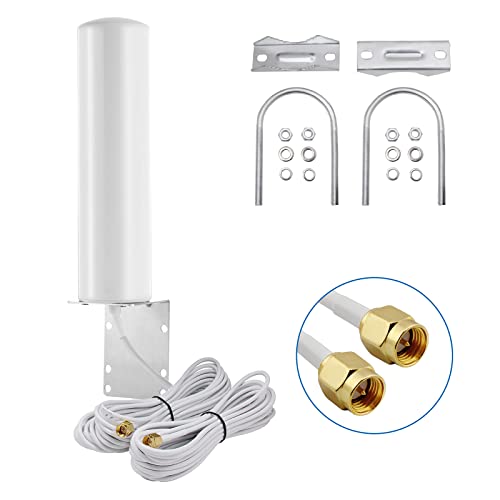 Bingfu 4G LTE Outdoor Wall Mount Waterproof Antenna SMA Male Antenna  Compatible with Verizon AT&T T-Mobile Sprint 4G LTE Router Gateway Modem  Cellular