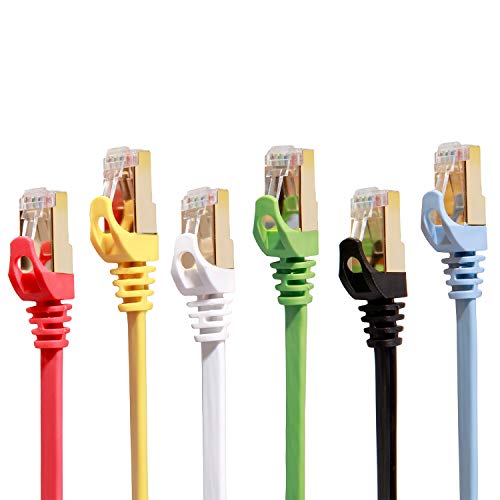 High-Speed Cat7 Ethernet Cable 6 Pack