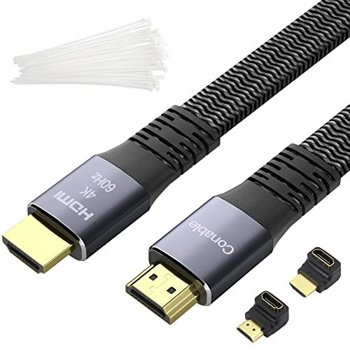 High Speed Flat HDMI Cable 20 Feet 4K