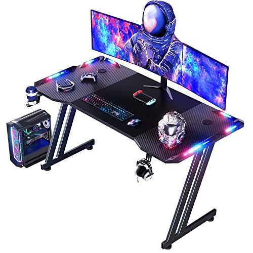 HLDIRECT LED Gaming Desk 55 Inch