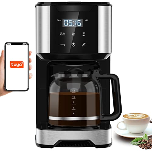 HOMOKUS 12 Cup Coffee Maker with WIFI