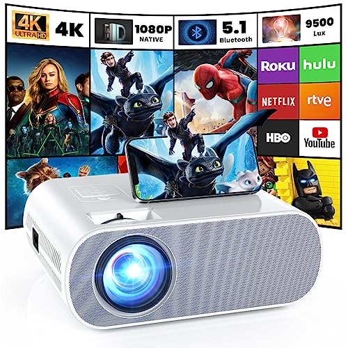 Proyector Groview con Wifi Bluetooth 1080p Full HD Compatible con