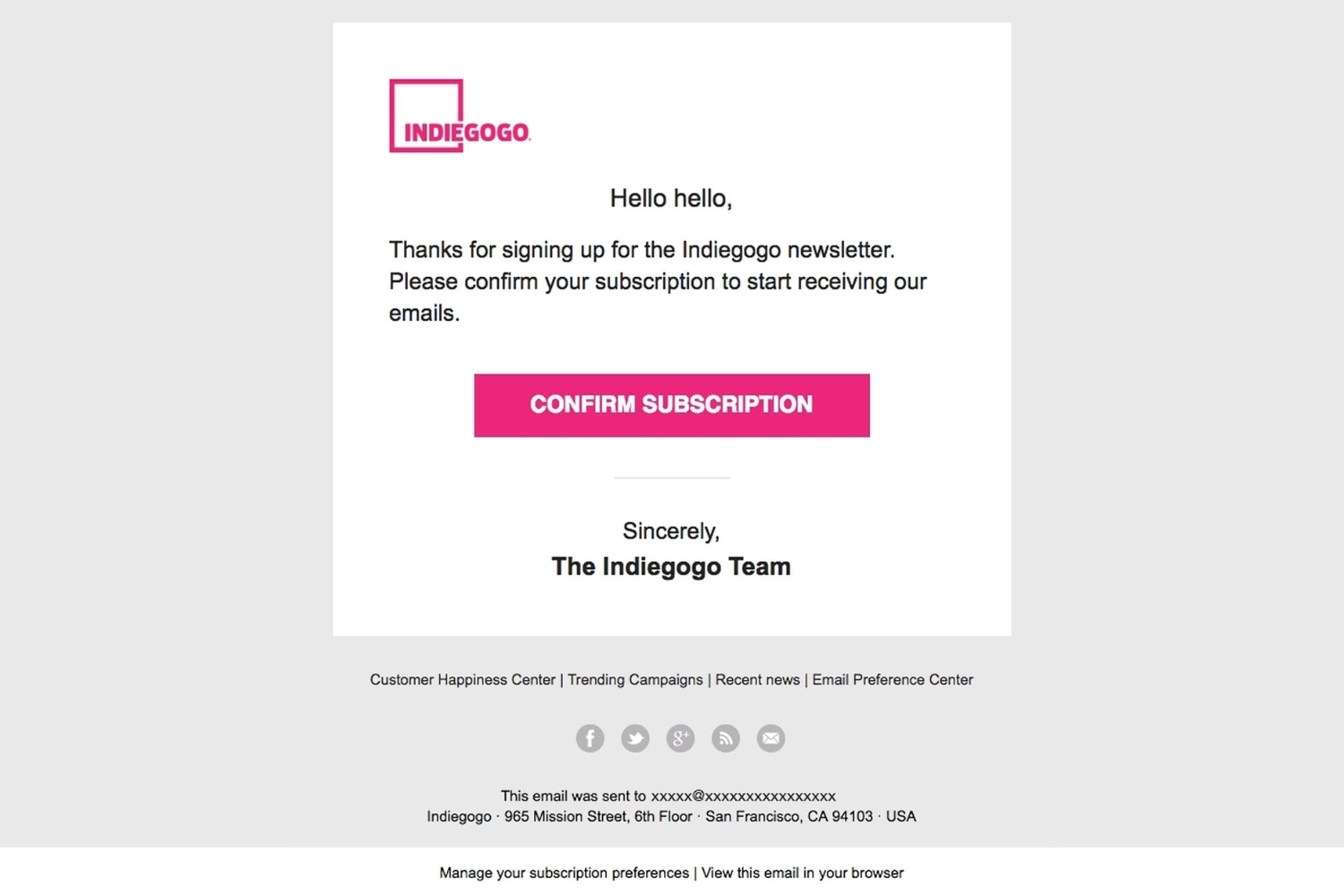 How Many Emails Am I Allowed To Send Through Indiegogo?