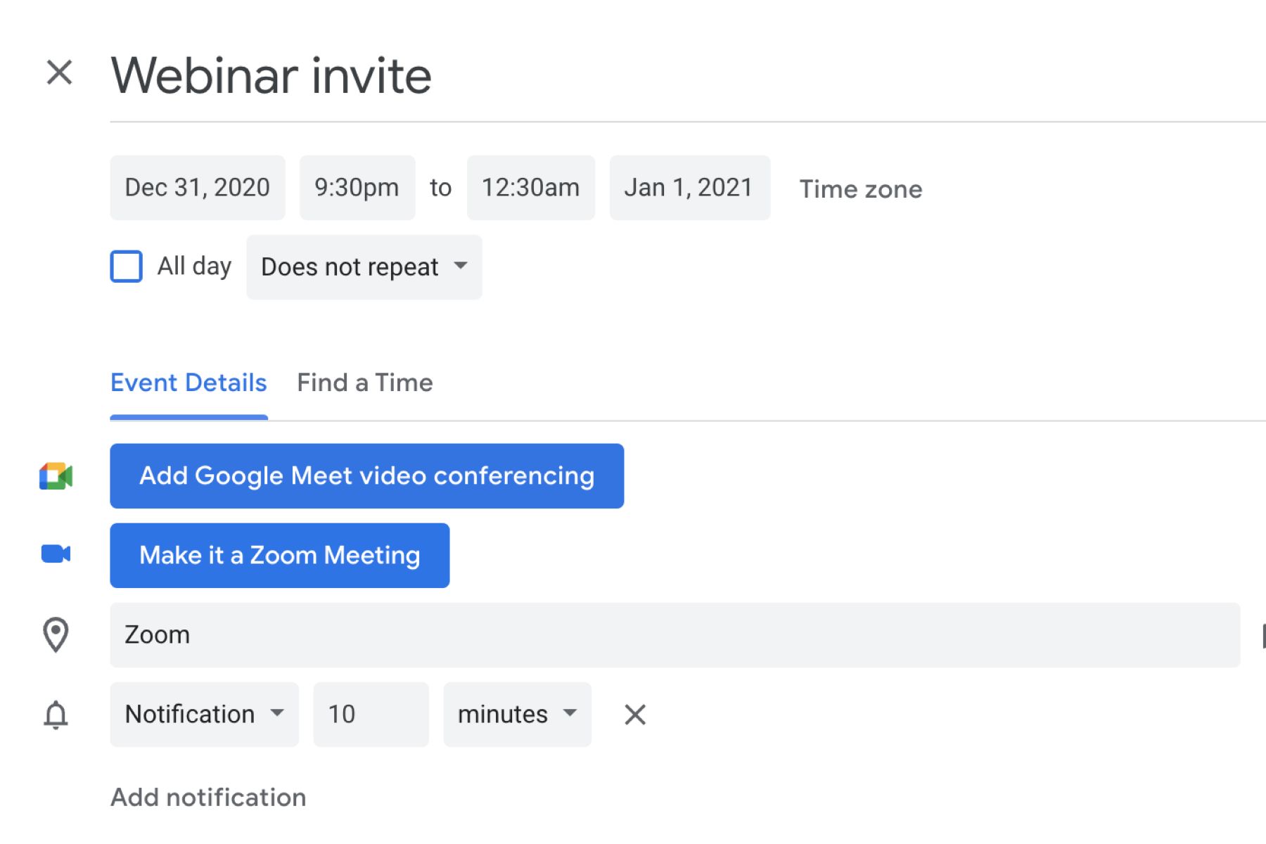 How To Add A Zoom Link To A Google Calendar Invite