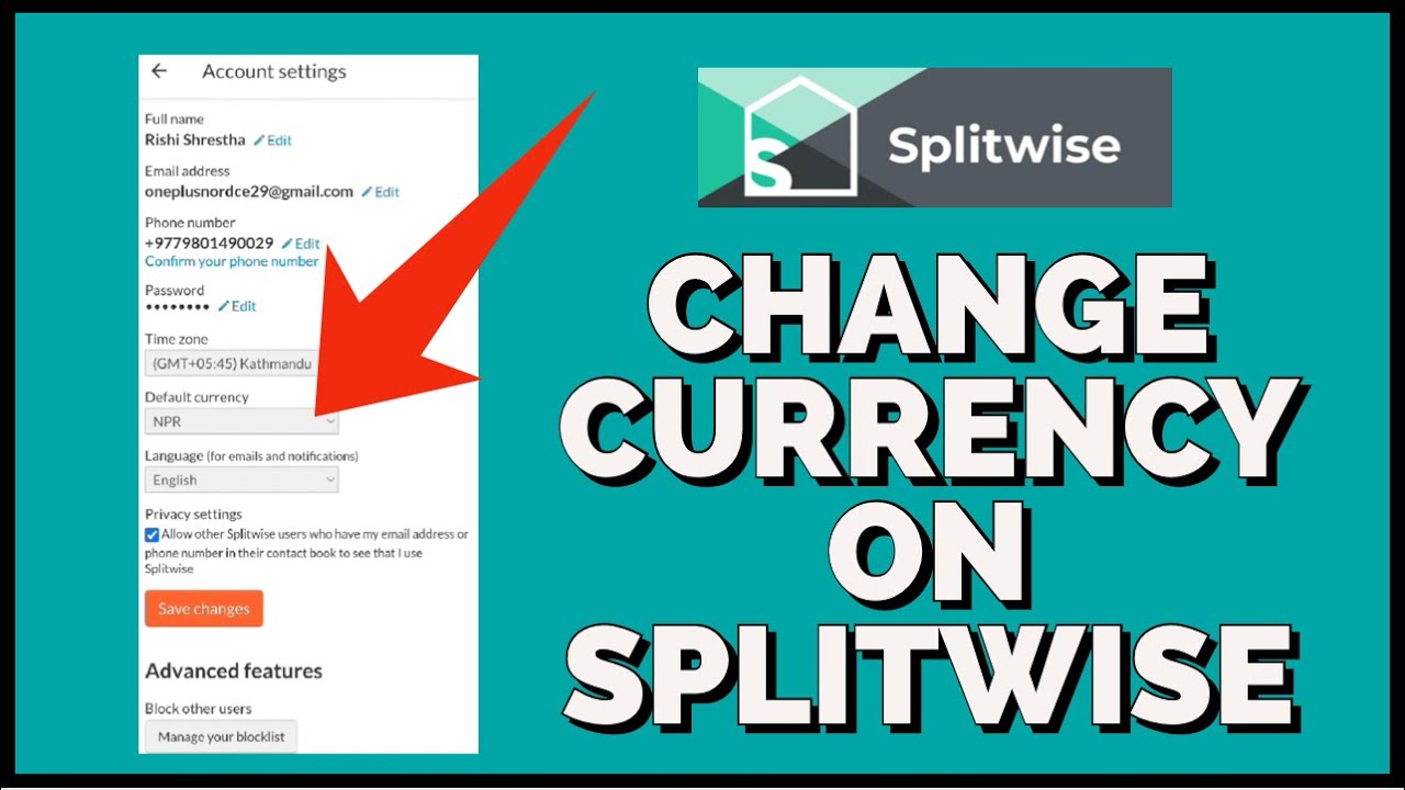 how-to-change-currency-in-splitwise