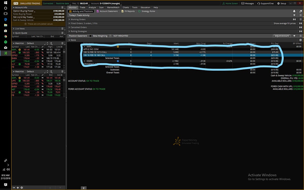 How To Change Paper Trading Amount In Thinkorswim