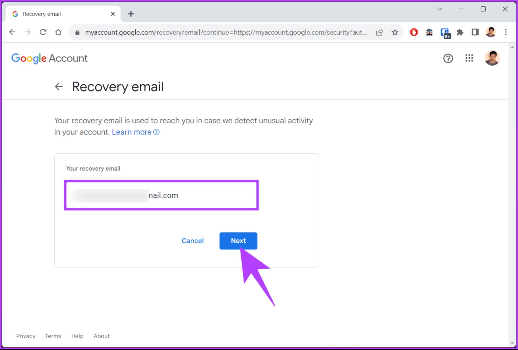How To Change Recovery Email In Gmail