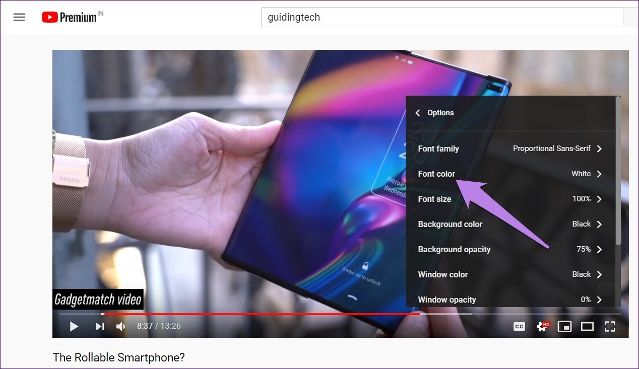 How To Change The Color Of Subtitles On Youtube
