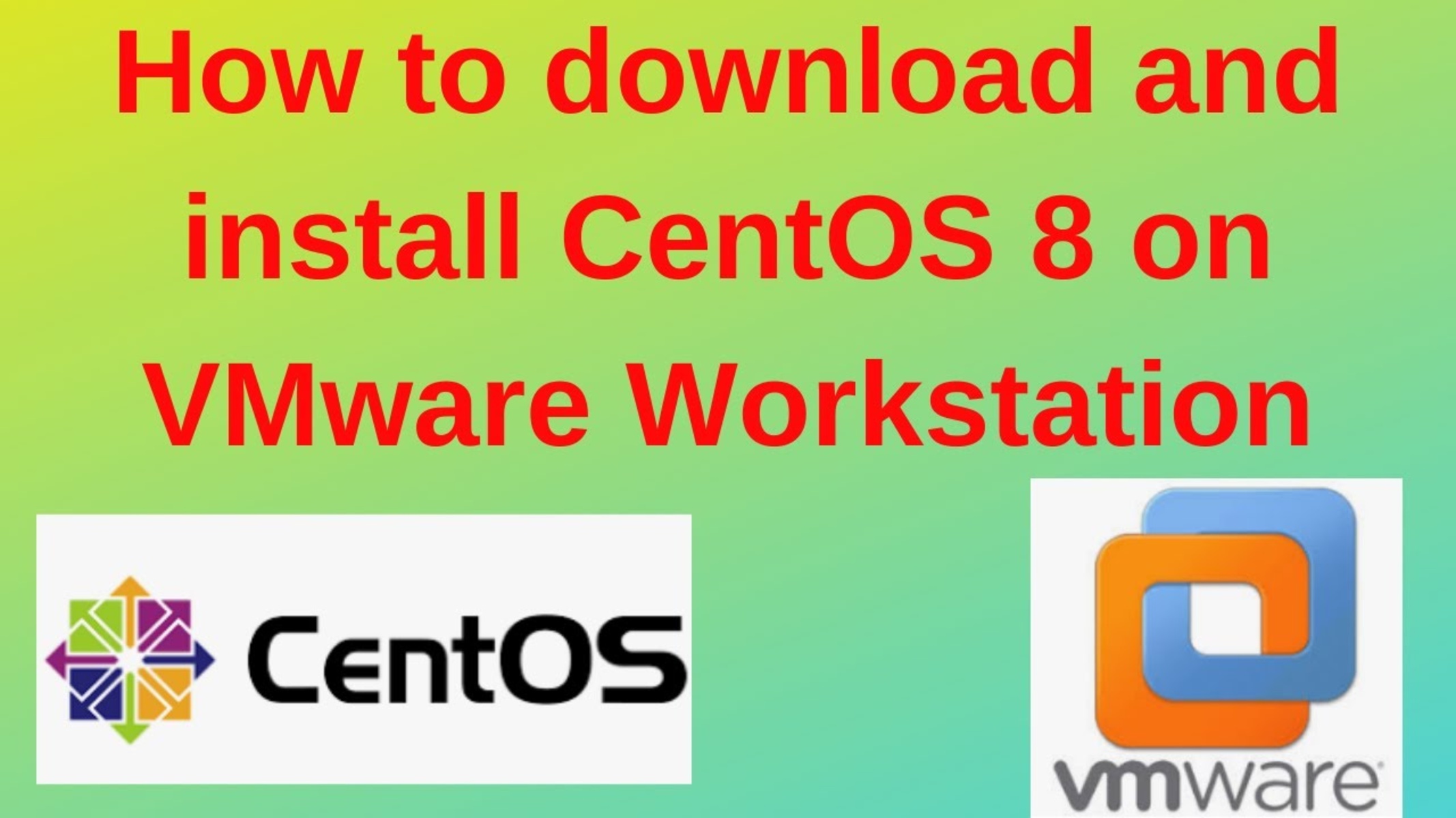 How To Create A CentOS 8 VM In VMware Workstation