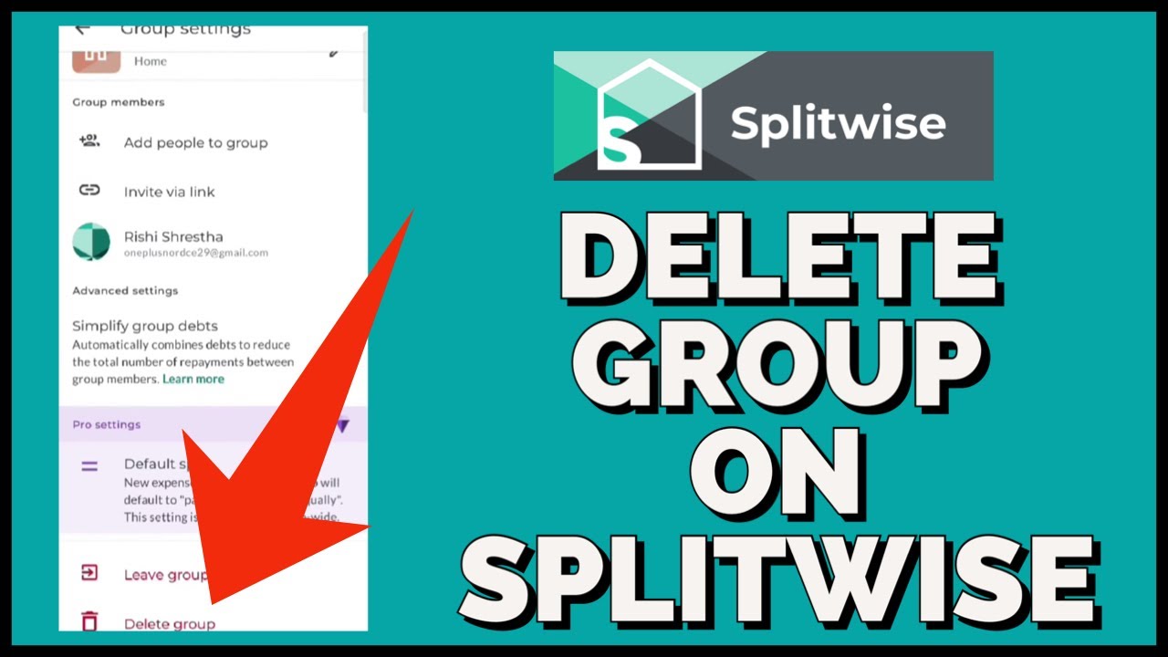 How To Delete A Group In The Splitwise Mobile App