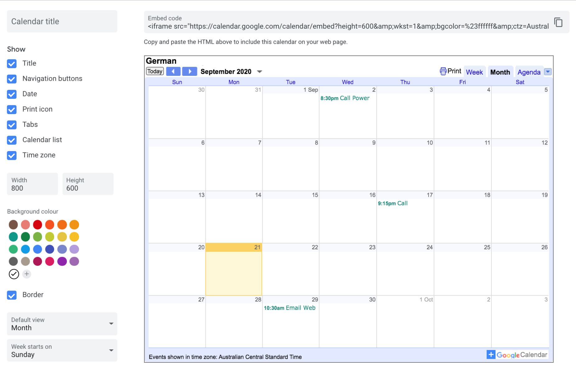 How To Embed A Google Calendar In WordPress