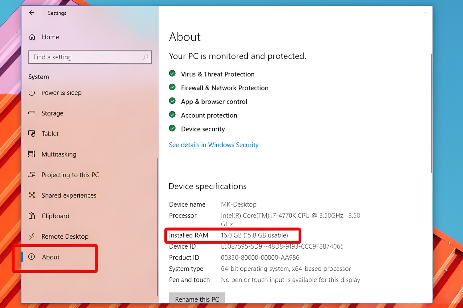 how-to-get-ram-details-in-windows-10