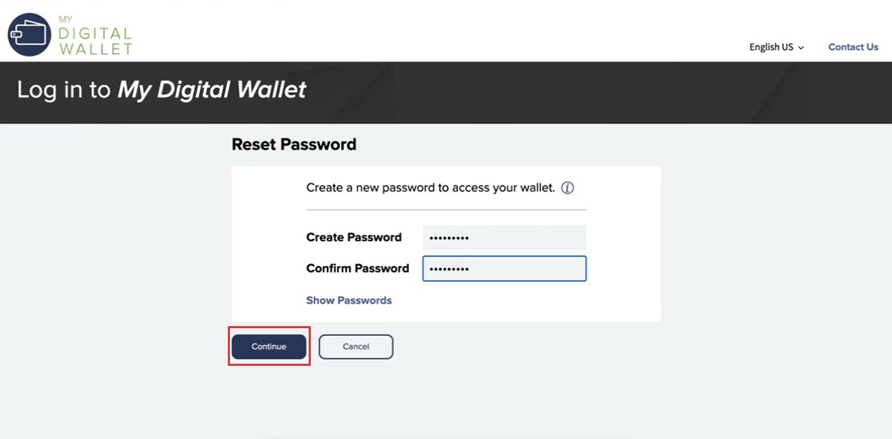 How To Reset E-wallet Password