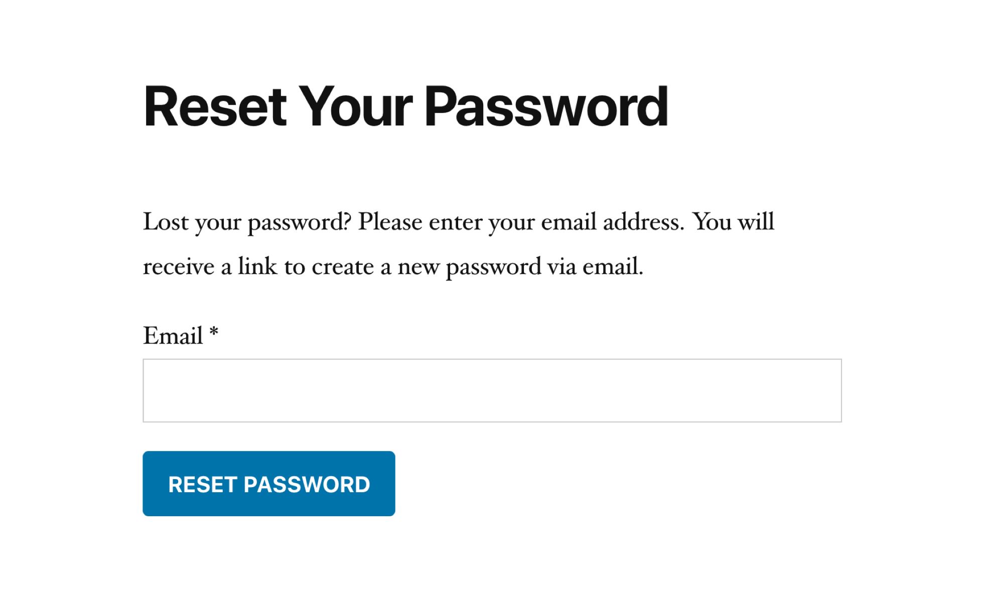 How To Reset My Email Password