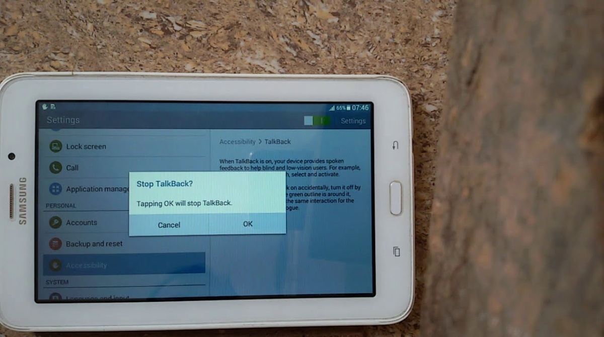 How To Turn Off Talkback On Samsung Tablet