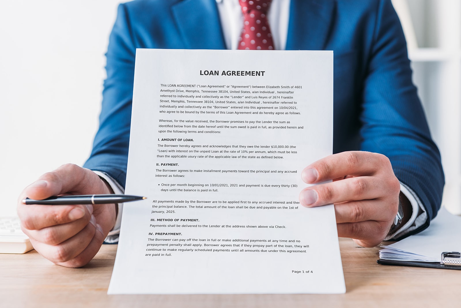 How To Write A Contract For Lending Money