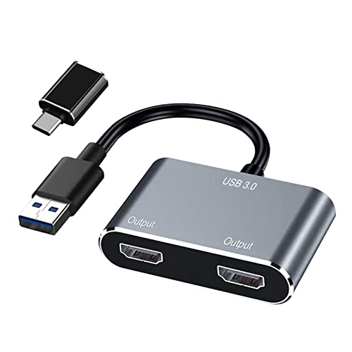Zulpunur USB to HDMI Adapter, USB 3. to HDMI Cable Multi-Display Video  Converter- PC Laptop Windows 7 8 10,Desktop, Laptop, PC, Monitor,  Projector, HDTV.[Not Support Chromebook] Black 