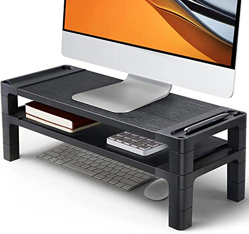 HUANUO Adjustable Monitor Stand with Storage