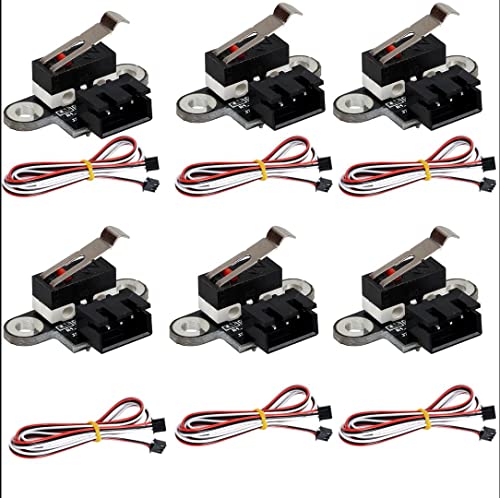 HUAREW Vertical Limit Switch 3D Printer Switch Mechanical Limit Switch Module for 3018-PROVer/3018-MX3/3018-PROVer Mach3 (6pcs)