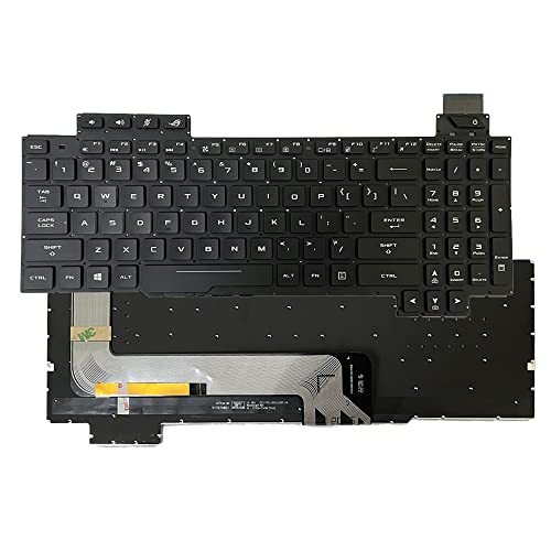 Huasheng Suda US Keyboard with Backlit Replacement for Asus ROG Strix GL703V GL703VD GL703VM GL703GE GL703GM GL703GS GL503VD GL503VM GL503GE