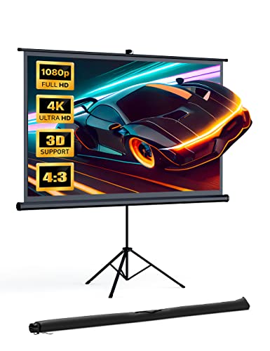HYZ 120 inch Projector Screen with Stand