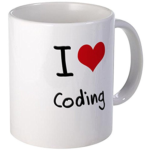 I Love Coding Ceramic Coffee Mug