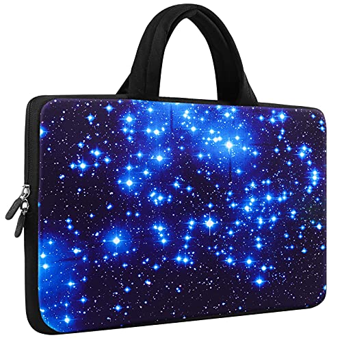 ICOLOR Blue Starry 9.7 10 Inch Laptop Carrying Bag Neoprene Travel Briefcase