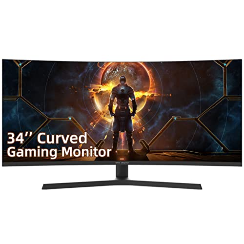 idea display G34W: 34-inch Gaming Monitor with VA Curved 165Hz 1440P