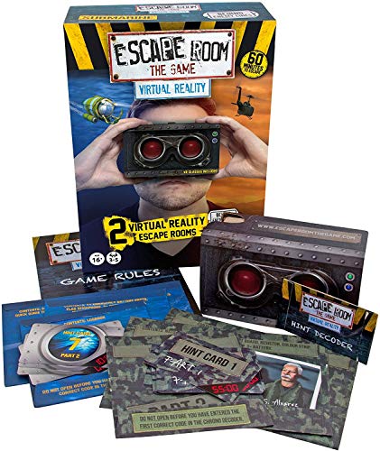 Identity Games [www.identity games.com] Escape Room The Game Virtual Reality Expansion Pack | 2 VR Adventures with Viewer Glasses & Smartphone App | Solve The Mystery Board Game for Adults and Teens