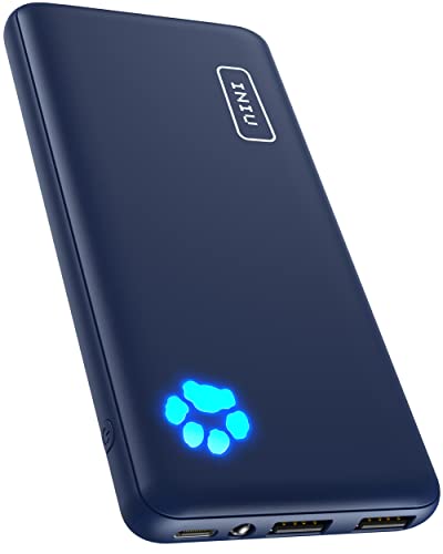 INIU Portable Charger - Slimmest & Lightest Triple 3A High-Speed 10000mAh Power Bank