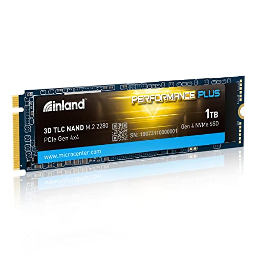 INLAND 1TB Performance Plus NVMe Internal Gaming SSD Solid State Drive
