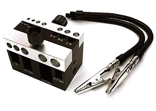 Integy RC Model C28450SILVER Alloy Machined Universal Connectors & Plugs Workstation Soldering Jig